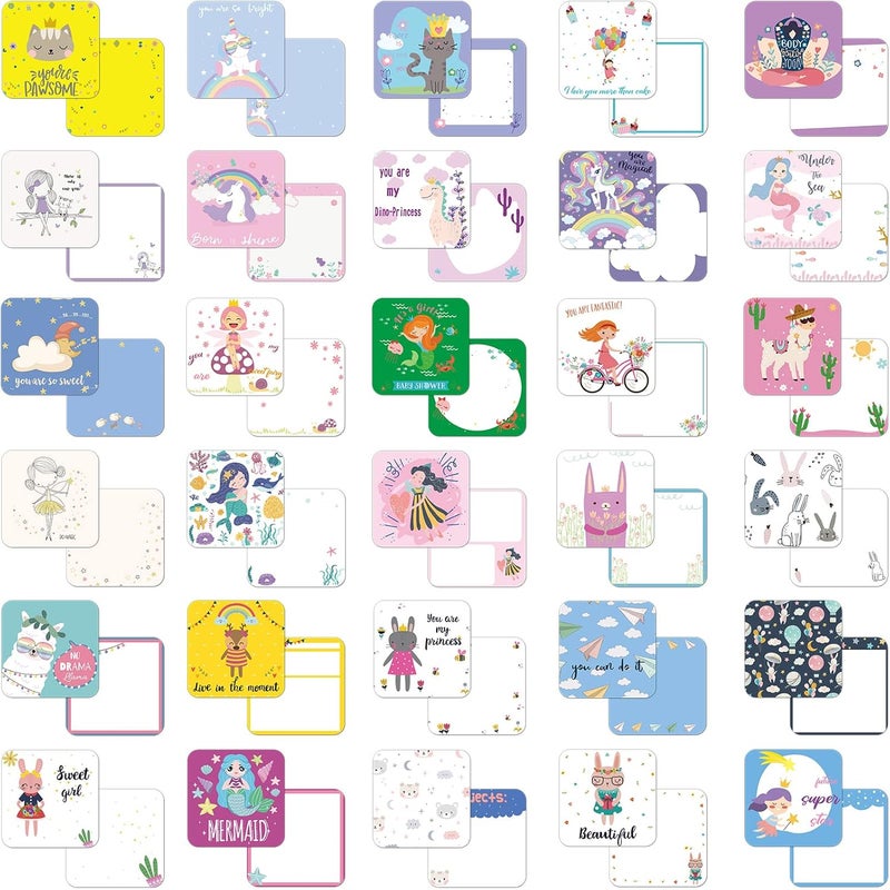 Teling 120 Pieces Lunch Box Notes Cute Lunchbox Notes Inspirational Motivational Lunchbox Cards Funny Encouragement Notebook for Lunch Accessories, 60 Style - Image 3
